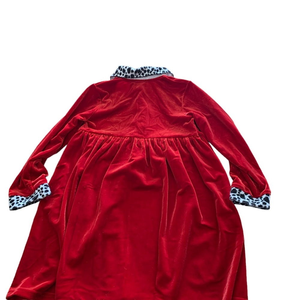 Youngland Cheetah Print Christmas Dress Girl’s Size 5 - Picture 3 of 4